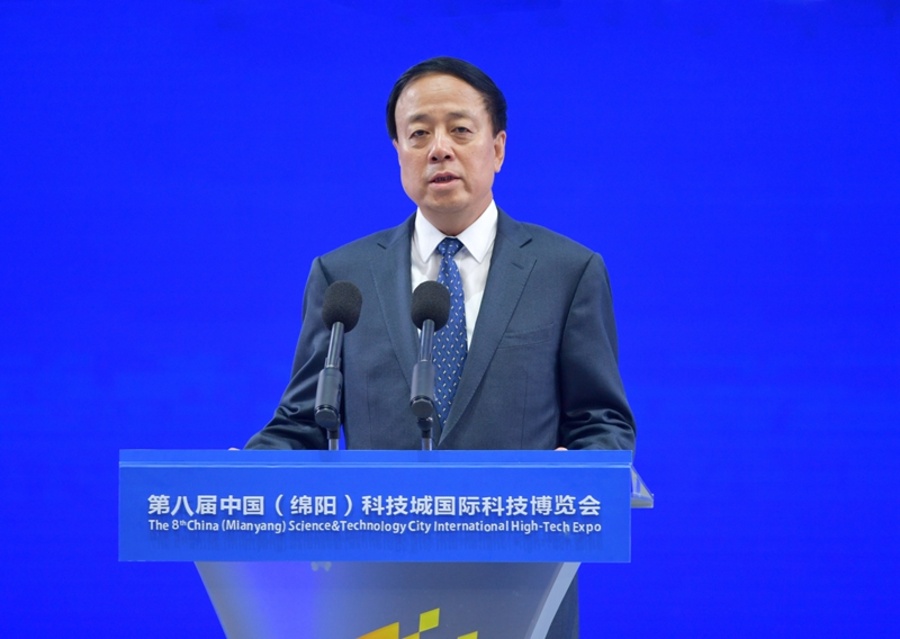 2020年9月21日,武维华宣布第八届中国(绵阳)科技城国际科技博览会开幕(图 欧阳杰)。.jpg